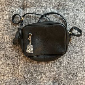 Small black J Crew leather shoulder bag